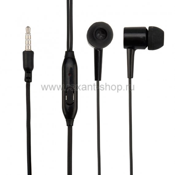 Фотография товара 'Rexant Наушники пластмассовые Y-1 Extra Bass с микрофоном 18-2029-9'