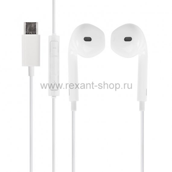 Фотография товара 'Rexant Наушники с микрофоном и с разъемом USB 3.1 18-2004-9'