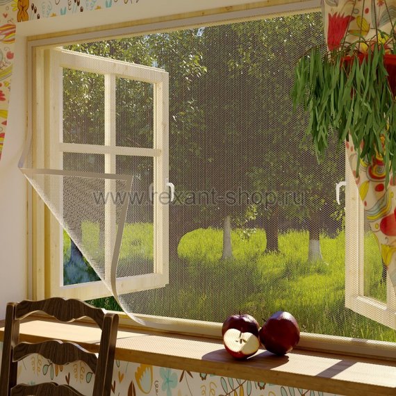 Фотография товара 'Rexant Москитная сетка для окон с крепежной лентой 71-0202'