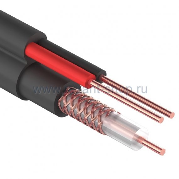 Фотография товара 'Rexant Кабель Видеонаблюдения D=5мм +2*0.5мм 01-4004'