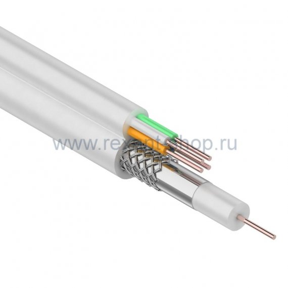 Фотография товара 'Rexant Кабель Видеонаблюдения D=5мм +4*0.5мм 01-4021'