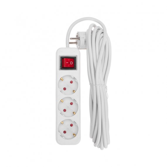 Фотография товара 'Rexant 13-4014Удлинитель STANDARD 3 гнезда, 5м, 3х1,0мм?, с/з'