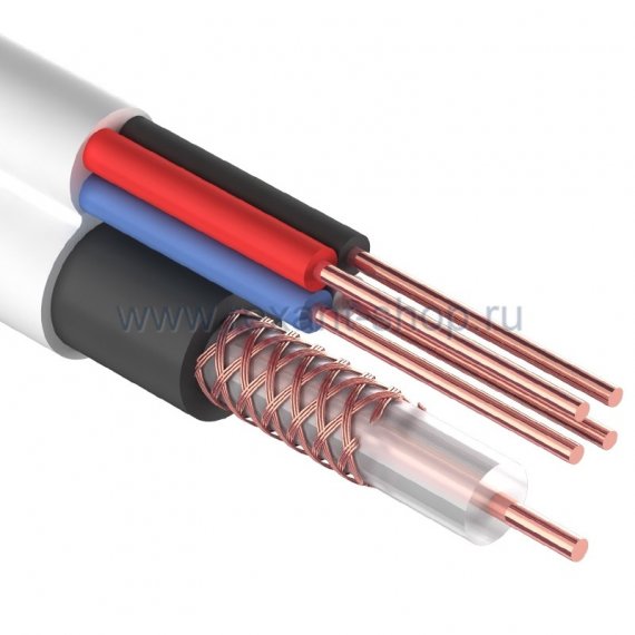 Фотография товара 'Rexant Кабель Видеонаблюдения D=5мм +4*0.5мм 01-4023'