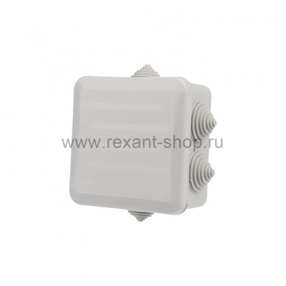 Фотография товара 'Rexant Коробка распаячная ОУ, 100x100x50, винт IP44, 28-3058'