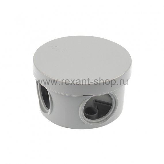 Фотография товара 'Rexant Коробка распаячная ОУ, ? 65х40 мм, IP54 (УПр 65/40.1.3) , 28-3008'