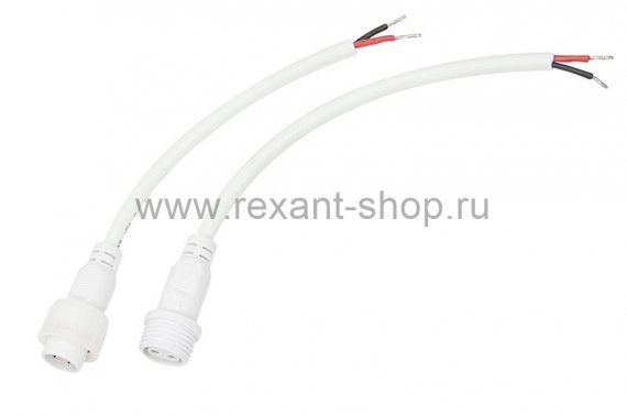 Фотография товара 'Rexant Соединительный кабель (2pin) герметичный (IP67) 2х1,0мм, 11-9820'
