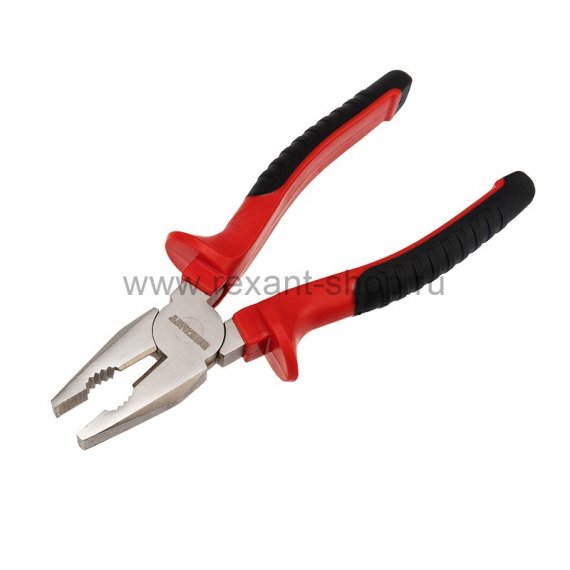 Фотография товара 'Rexant Плоскогубцы комбинированные 200 мм никелированные, двухкомпонентные рукоятки, 12-4613'