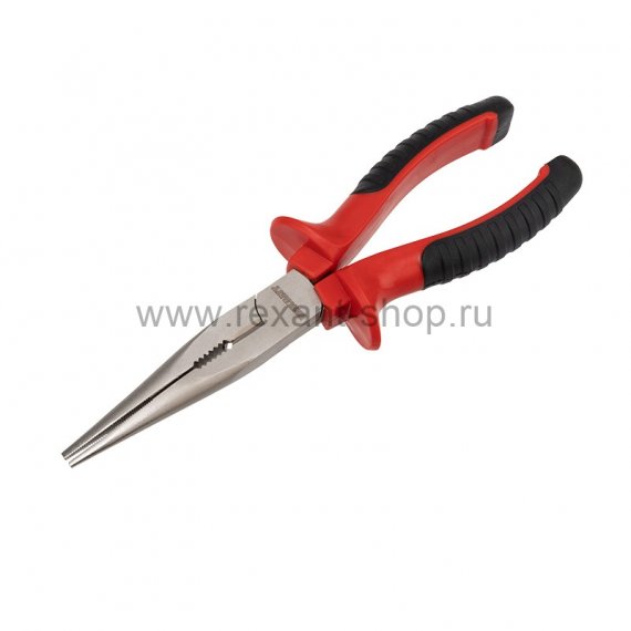 Фотография товара 'Rexant Тонкогубцы 200 мм никелированные, двухкомпонентные рукоятки, 12-4618'