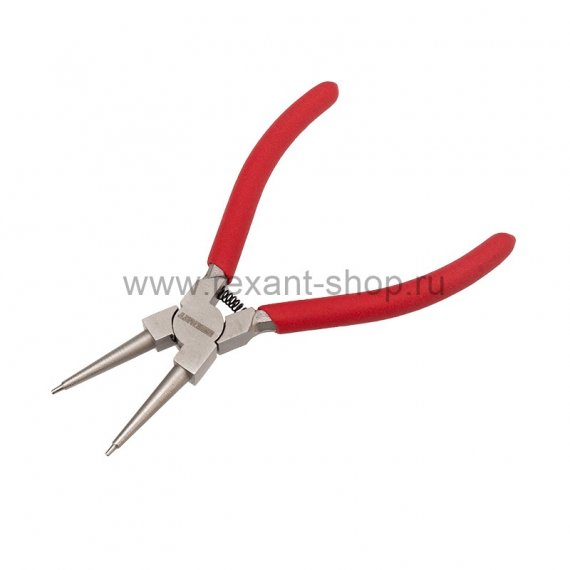 Фотография товара 'Rexant Щипцы для стопорных колец загнутый сжим 160 мм, обливные рукоятки, 12-4637'