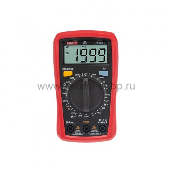 Фотография товара 'Rexant Портативный мультиметр UNI-T UT33D+ NCV + прозвонка, 13-0058'