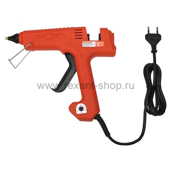 Фотография товара 'Rexant Пистолет клеевой 300 Вт, ?11 мм, «ЭКСПЕРТ», настройка температуры 100…220?, 12-1550'