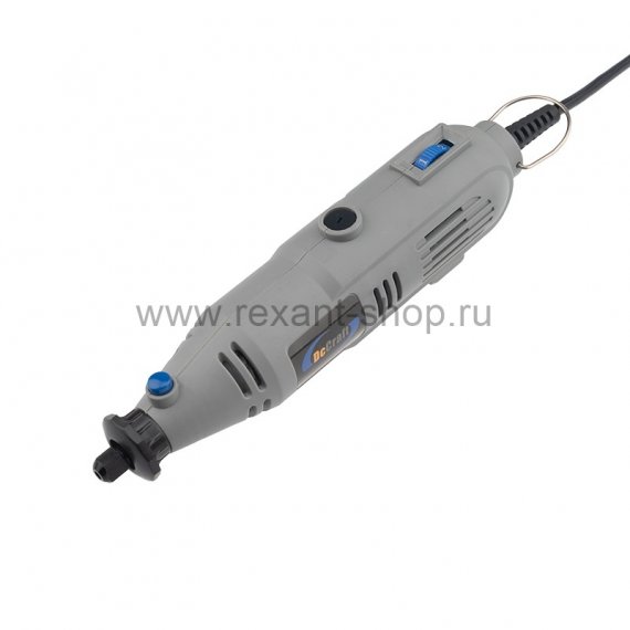 Фотография товара 'Rexant Дрель (гравер) с гибким валом 10000-32000 об/мин 135Вт + 40 аксессуаров, 12-4446'