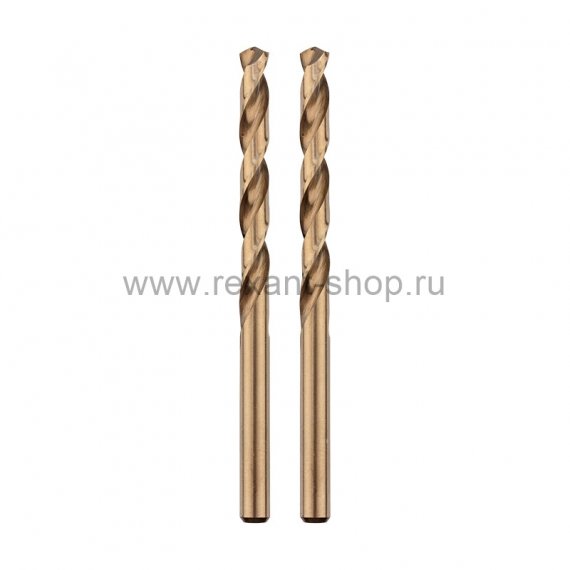 Фотография товара 'Rexant Сверло по металлу 3,2 мм «Кобальт» (сталь HSS-Co 5% M35 P6M5K5), DIN 338, 91-0503'