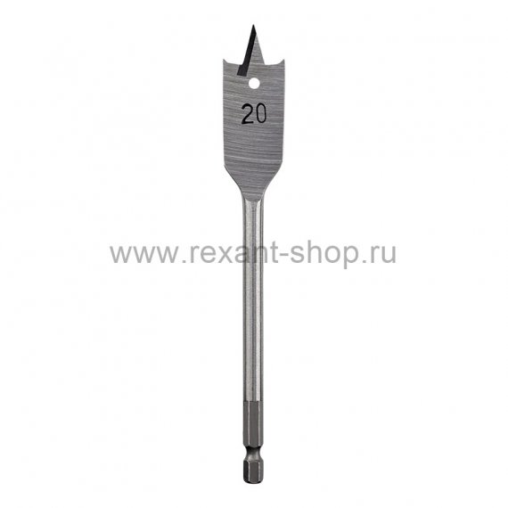 Фотография товара 'Rexant Сверло перовое по дереву 25х152 мм (шестигранный хвостовик) , 91-0670'