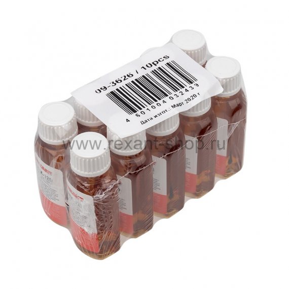 Фотография товара 'Rexant Флюс для пайки REXANT, ЛТИ-120, 30 мл, с кисточкой, 09-3626'