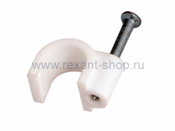 Фотография товара 'Rexant Крепеж кабеля круглый 8мм 07-4008'