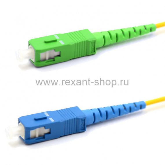 Фотография товара 'Rexant Патч-корд оптический переходной (SM), 9/125 (OS2) SC/APC-SC/UPC, (Simplex), LSZH, 50-2061'