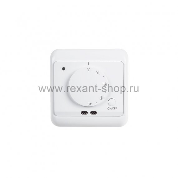 Фотография товара 'Rexant Терморегулятор механический с датчиком температуры пола и воздуха (R72XT) , 51-0580'