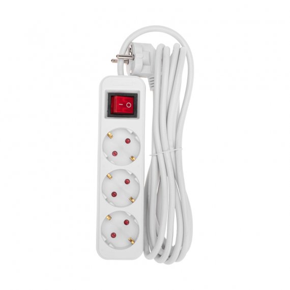 Фотография товара 'Rexant 13-4013 Удлинитель STANDARD 3 гнезда, 3м, 3х1,0мм?, с/з'