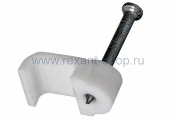 Фотография товара 'Rexant Крепеж кабеля плоский 8мм х 3мм 07-4207'