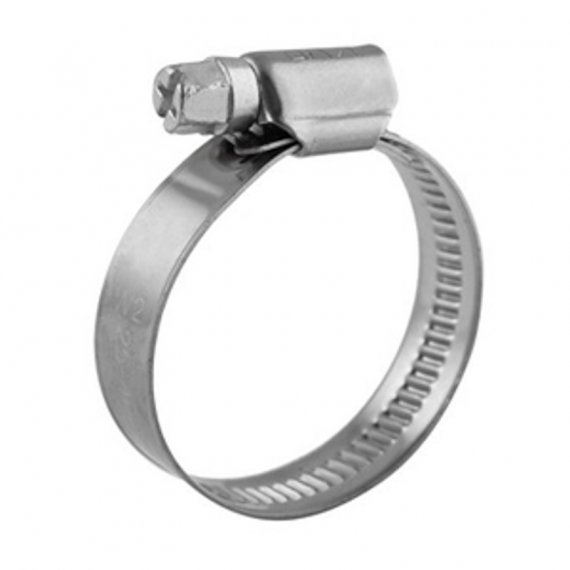 Фотография товара 'Rexant 07-0790-12 Хомут червячный 90-110/12-0,8мм, нержавеющая сталь W2'