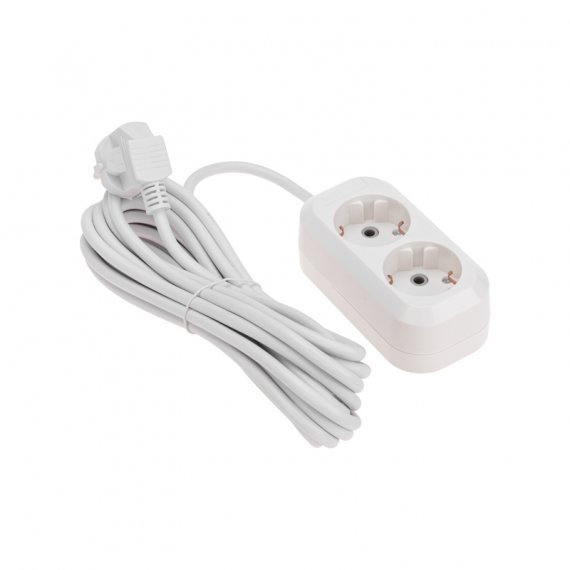 Фотография товара 'Rexant 13-4204 Удлинитель 2 гнезда, 5м, 3х0,75мм?, с/з'