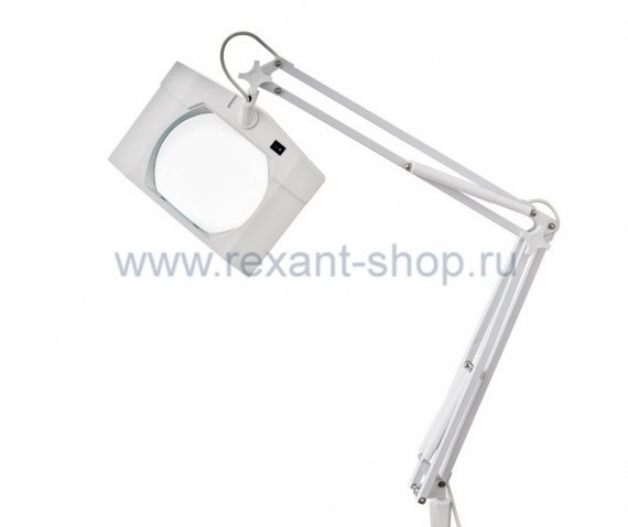 Фотография товара 'Rexant Лупа на струбцине квадратная настольная 3Х с подсветкой 31-0101'