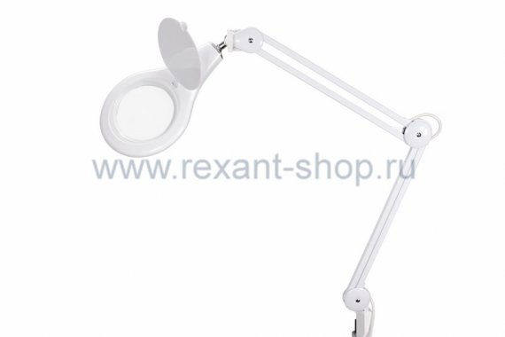Фотография товара 'Лупа на струбцине REXANT, круглая, 5D, с подсветкой 56 SMD LED 31-0403'