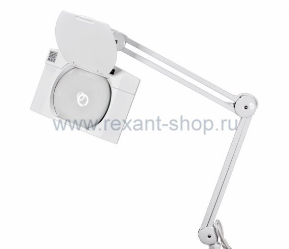 Фотография товара 'Rexant Лупа на струбцине квадратная настольная 5Х с подсветкой 108 LED 31-0513'