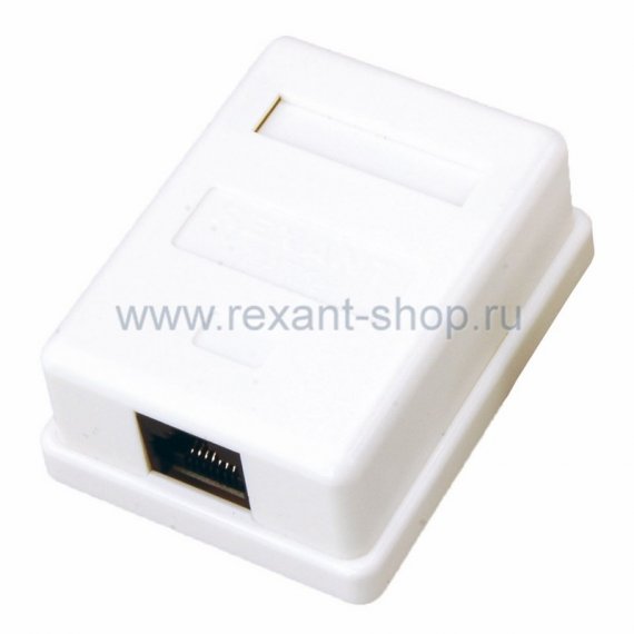 Фотография товара 'Rexant Компьютерная розетка -1 RJ-45 CAT5e 03-0121'