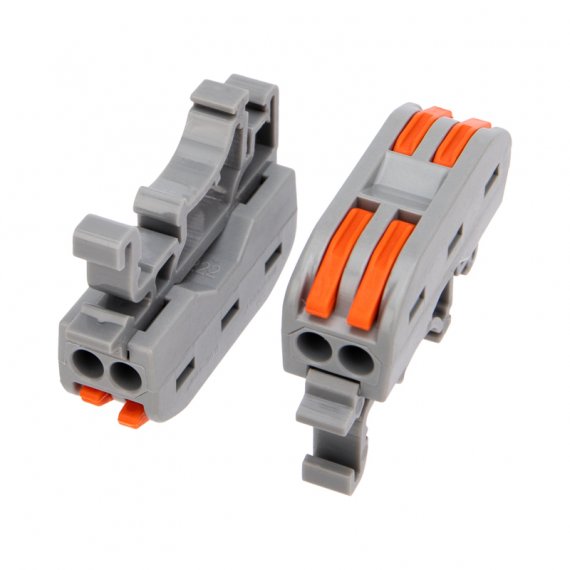 Фотография товара 'Rexant 07-5239-05 Клемма СМК 222-422D проходная 2-полюсная'