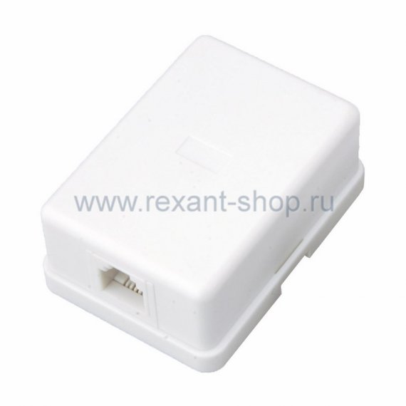 Фотография товара 'Rexant Телефонная розетка - 1 6P-4C 03-0001'