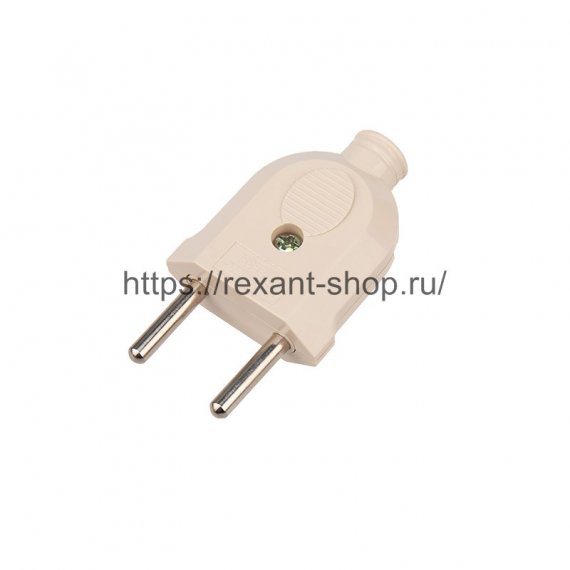 Фотография товара 'Rexant Вилка прямая б/з 10 А, 11-8533-4'