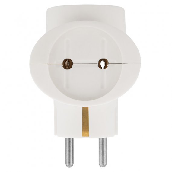 Фотография товара 'Rexant Набор тройников электрических универсальных 16 А, одно гнездо с заземлением, 11-1080-2'