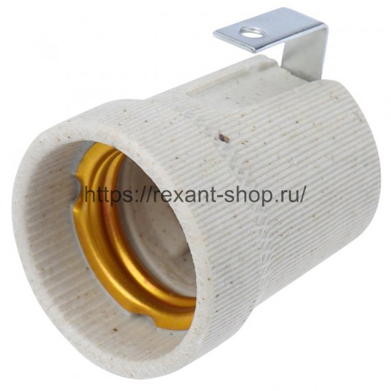 Фотография товара 'Rexant Патрон керамический E27 с держателем, 11-8867'