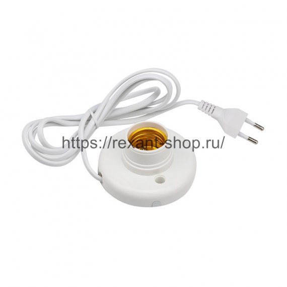 Фотография товара 'Rexant Патрон пластиковый E27 с удлинительным шнуром, 11-8845-4'