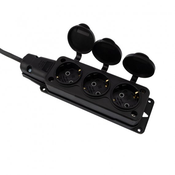 Фотография товара 'Rexant Удлинитель-шнур 3х1.5, 20 м, 3 гнезда, морозостойкий, с/з, 16 А, 3500 Вт, IP44, 11-7075'