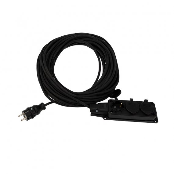 Фотография товара 'Rexant Удлинитель-шнур 3х1.5, 30 м, 3 гнезда, морозостойкий, с/з, 16 А, 3500 Вт, IP44, 11-7076'