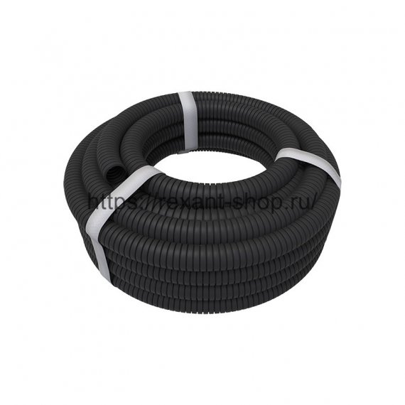 Фотография товара 'Rexant Труба гофрированная из ПНД, с зондом, 28-0160-10'