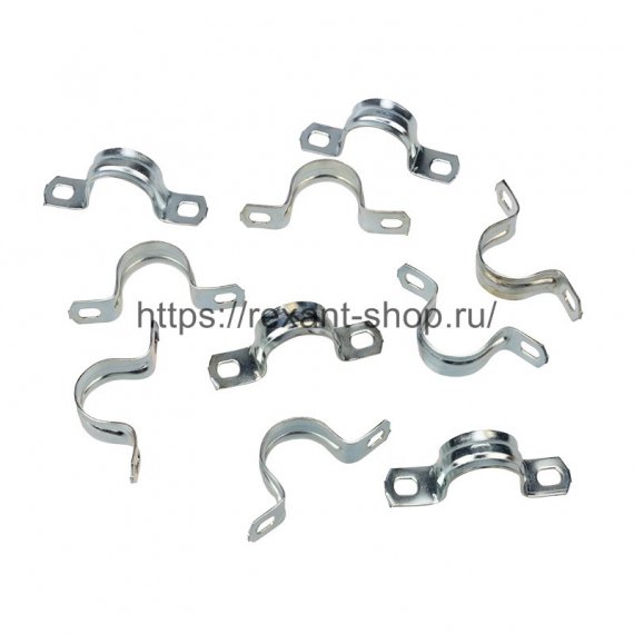 Фотография товара 'Rexant Скоба СМД 19-20 REXANT двухлапковая для металлорукава, ? 15 мм, 28-1023-2'