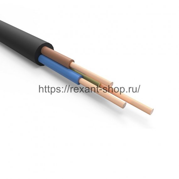 Фотография товара 'Rexant Кабель силовой гибкий КГтп-ХЛ 3х2,5 мм?, 01-8421-20'