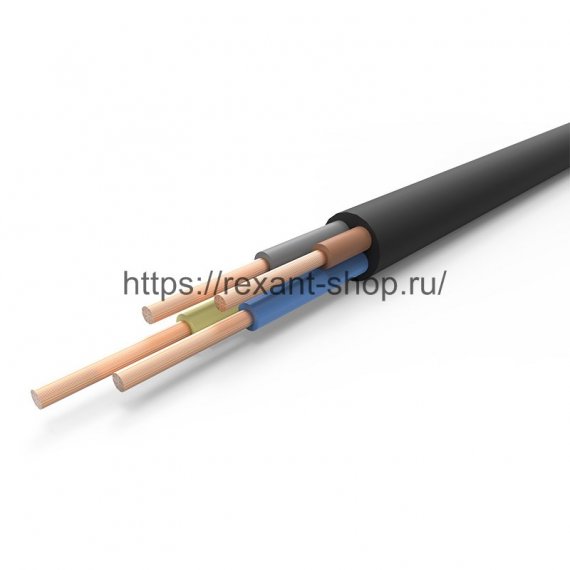 Фотография товара 'Rexant Кабель промышленный гибкий КГтп-ХЛ 4х4 (3х4+1х2,5) мм?, 01-8426-5'