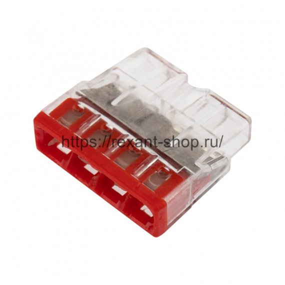 Фотография товара 'Rexant Электромонтажные экспресс-клеммы (2*2.5мм2), 07-5133-05'