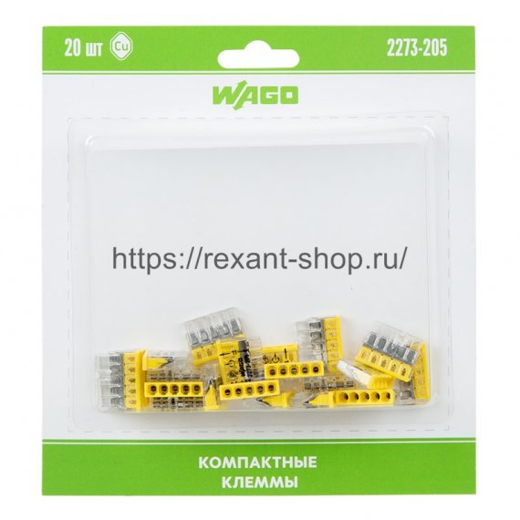 Фотография товара 'Rexant Компактная 5-проводная клемма, 07-5134-06'