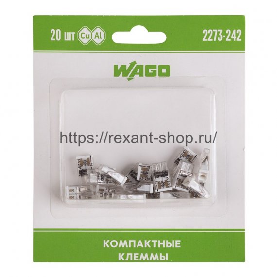 Фотография товара 'Rexant Компактная клемма 2-х проводная, 07-5141-20'