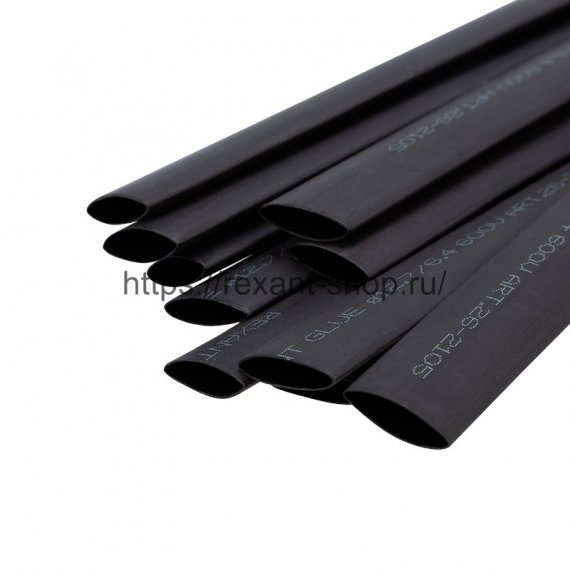 Фотография товара 'Rexant Термоусаживаемая трубка двухстенная клеевая 12,7/6,35 мм, 26-2105'