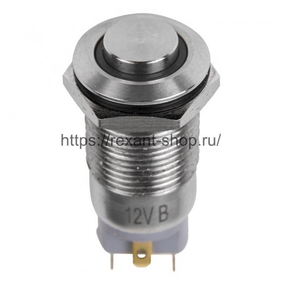 Фотография товара 'Rexant Кнопка антивандальная ?12 12В Фикс (2с) ON-OFF, 06-0346-A'