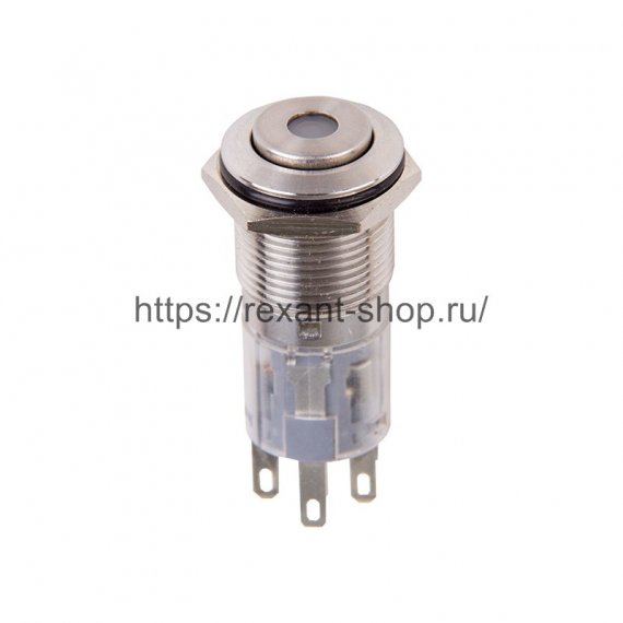 Фотография товара 'Rexant Кнопка антивандальная ?16 12В Б/Фикс (5с) (ON)-OFF/(OFF)-ON, 06-0352-A'
