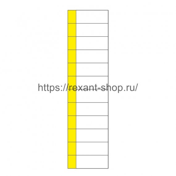 Фотография товара 'Rexant Наклейка маркировочная таблица 12 модулей (50х216 мм), 55-0010'