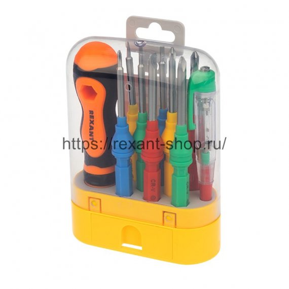 Фотография товара 'Rexant Набор отверток 10 предметов, 12-4777'